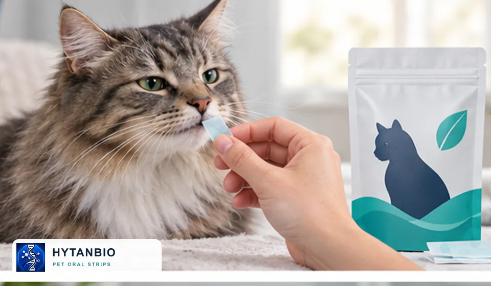 Post-Meal Fresh-Breath Oral Films HYTANBIO private label pet oral strip concept