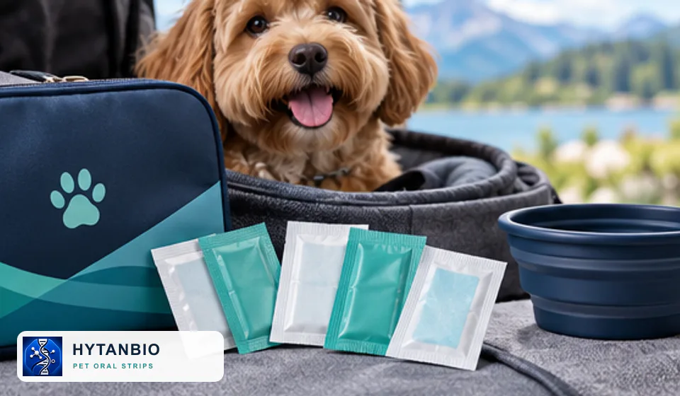 Senior Pet Oral-Care Routine Films HYTANBIO private label pet oral strip concept