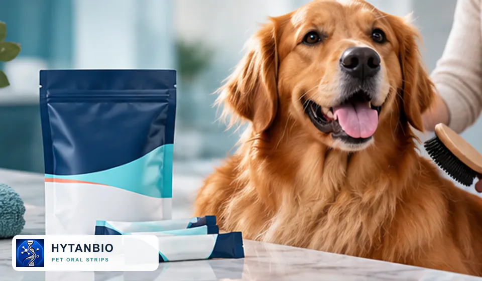 Biotin Coat Routine Oral Films HYTANBIO private label pet oral strip concept